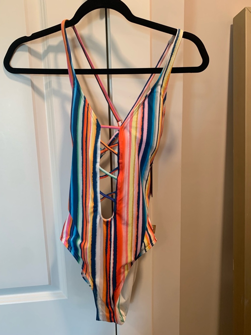 NWT-Vince Camuto Multicolor Striped  - one piece